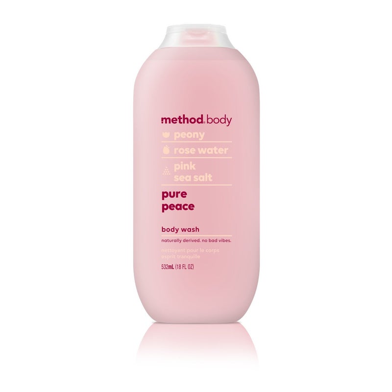 Method Body Wash, Pure Peace, Paraben and Phthalate Free, 18 oz (Pack of 1) - Image 1